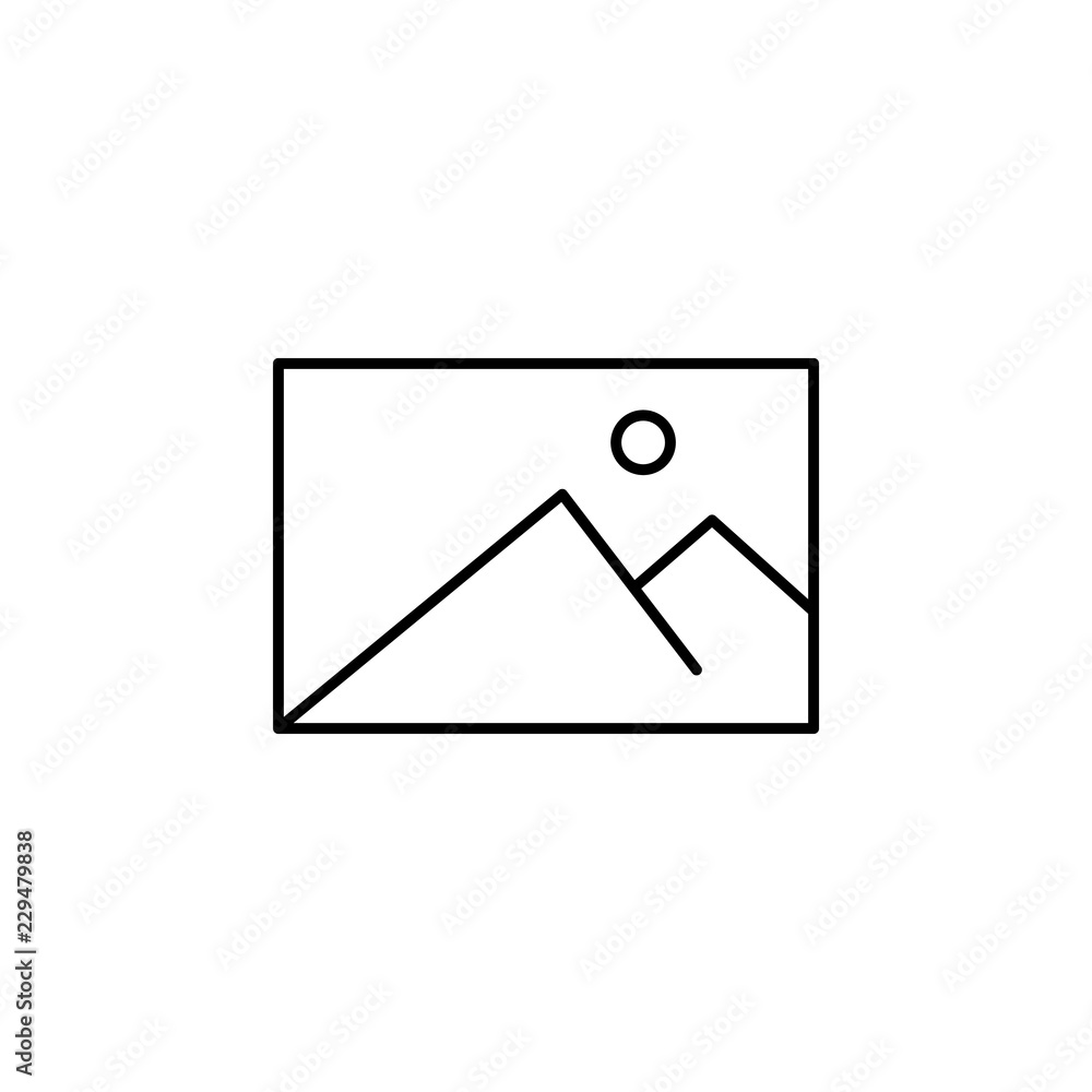 Poster image icon. element of simple web icon. thin line icon for website design and development, app devel