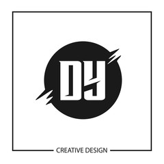 Initial Letter DY Logo Template Design