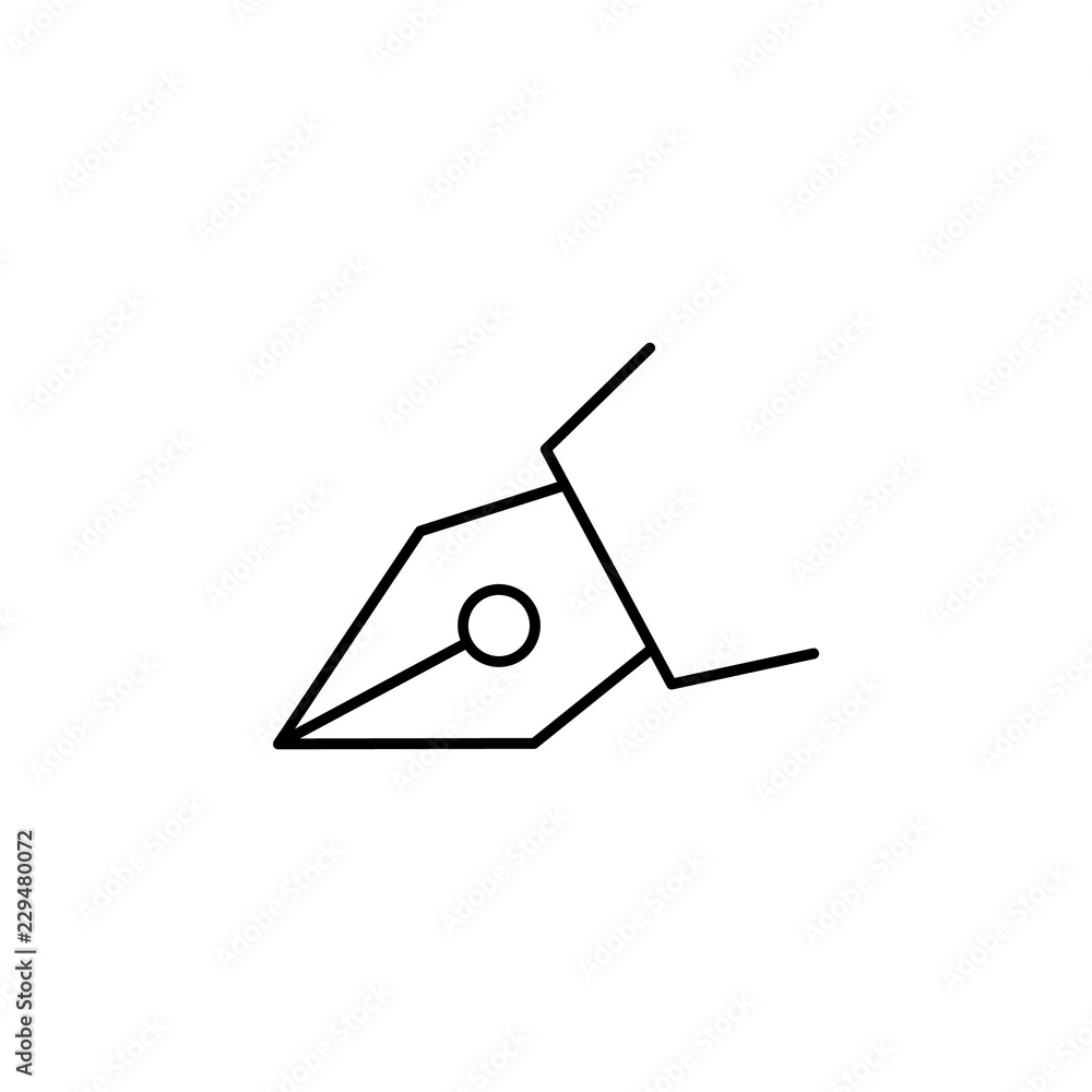 Poster pen tip icon. Element of simple web icon. Thin line icon for website design and development, app development. Premium icon