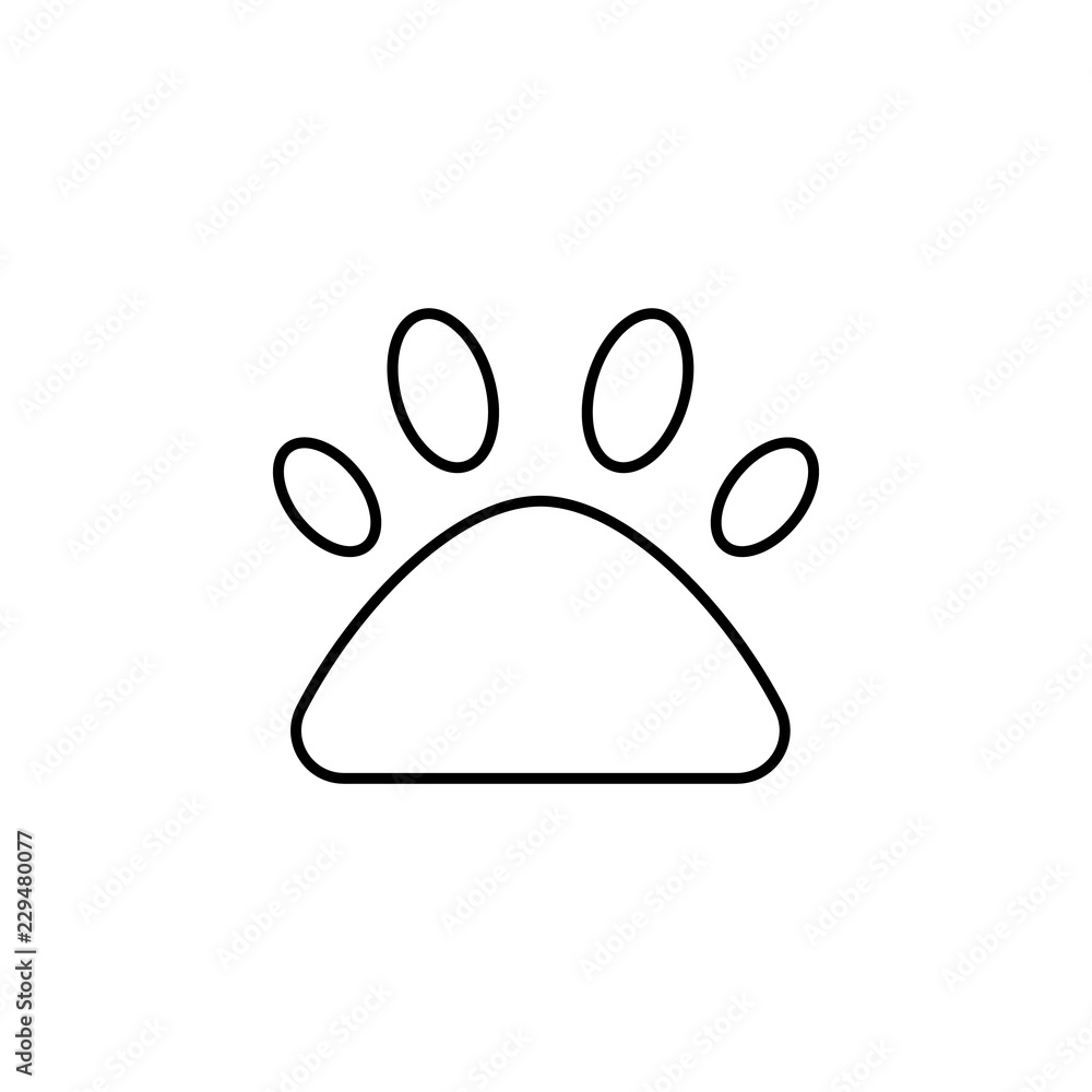 Poster pets icon. element of simple web icon. thin line icon for website design and development, app develo