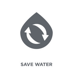 Save water icon from Ecology collection.