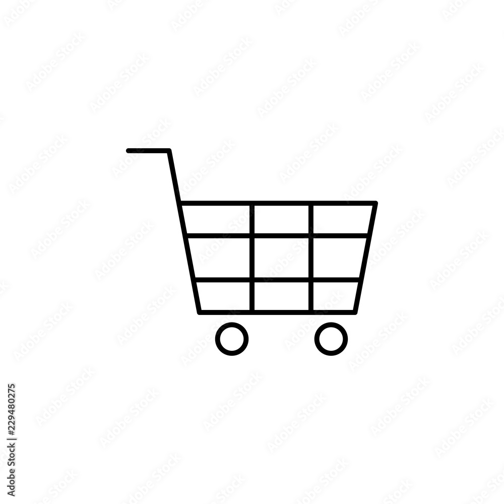 Poster shopping cart icon. element of simple web icon. thin line icon for website design and development, a