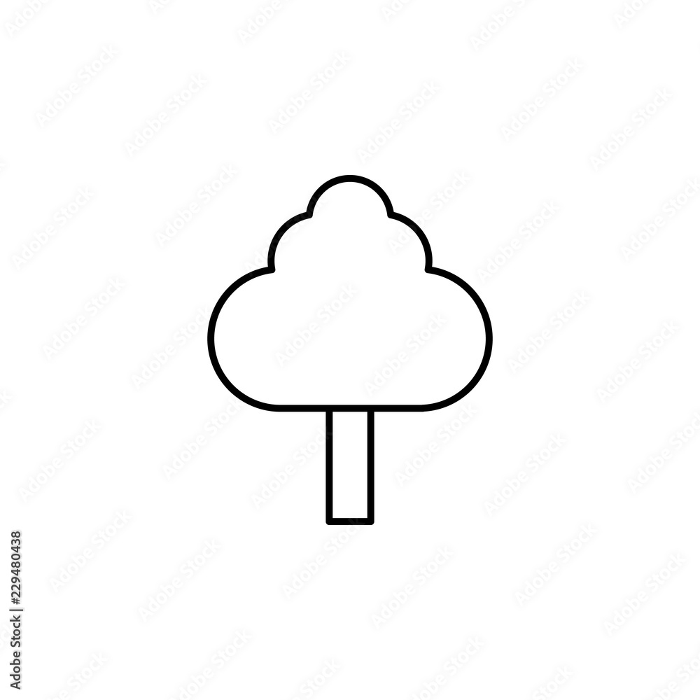 Poster tree icon. element of simple web icon. thin line icon for website design and development, app develo