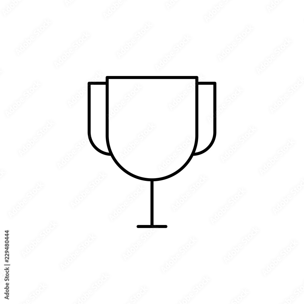 Poster trophy icon. element of simple web icon. thin line icon for website design and development, app deve