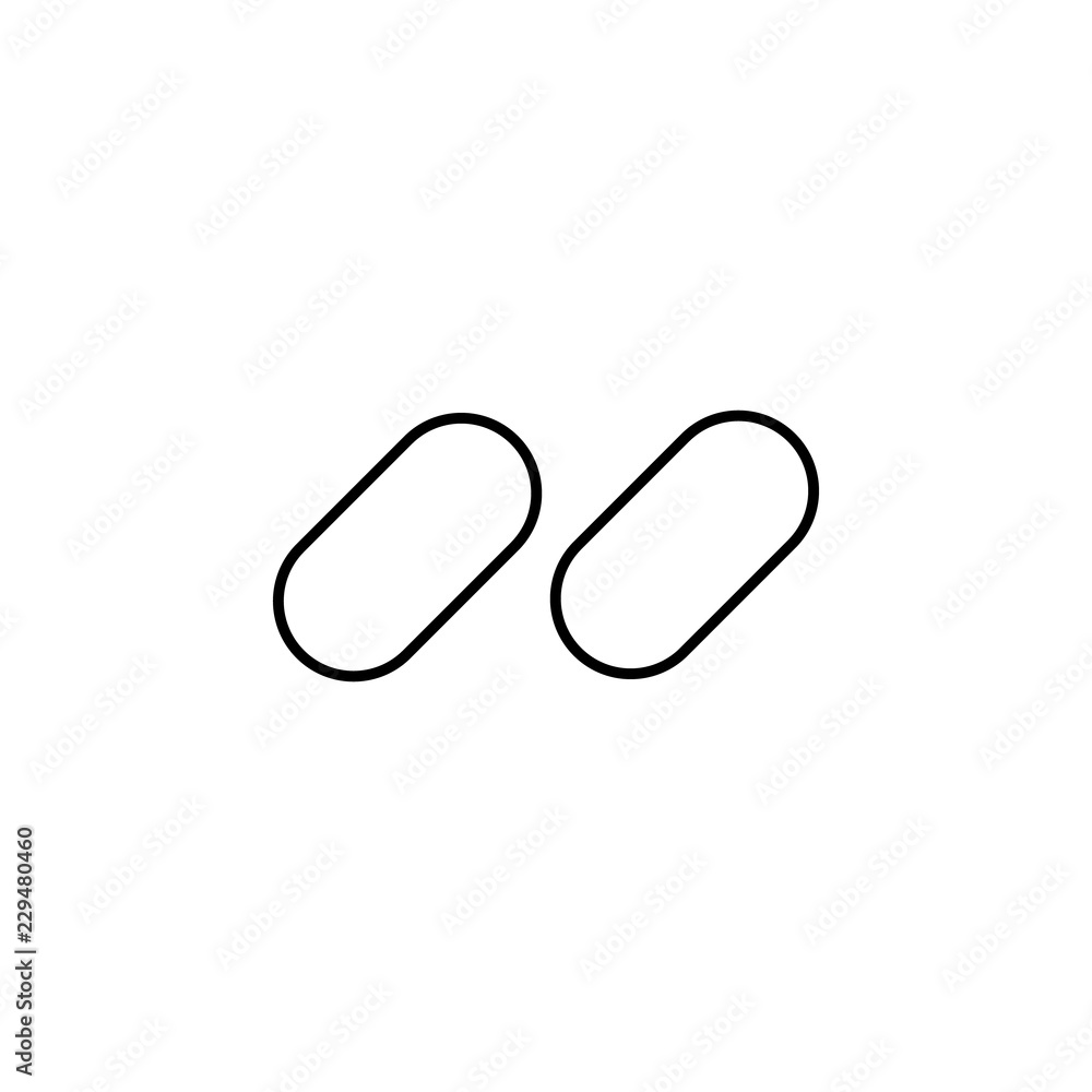 Poster unlinked icon. element of simple web icon. thin line icon for website design and development, app de