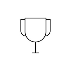 trophy icon. Element of simple web icon. Thin line icon for website design and development, app development. Premium icon