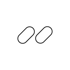unlinked icon. Element of simple web icon. Thin line icon for website design and development, app development. Premium icon