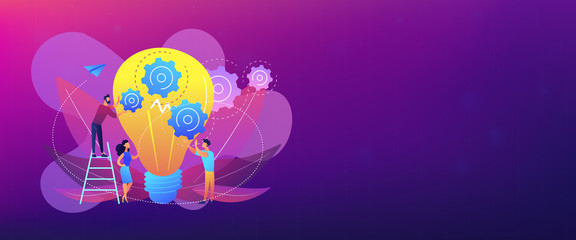 Teamwork concept banner header.