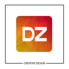 Initial Letter DZ Logo Template Design