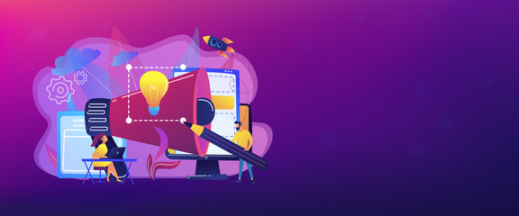 Brand identity concept banner header.