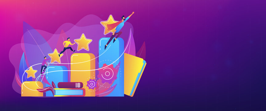 Career development concept banner header.