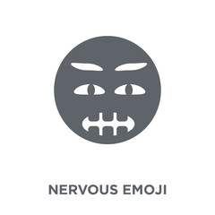 Nervous emoji icon from Emoji collection.