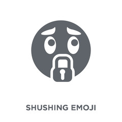 Shushing emoji icon from Emoji collection.