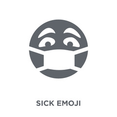 Sick emoji icon from Emoji collection.