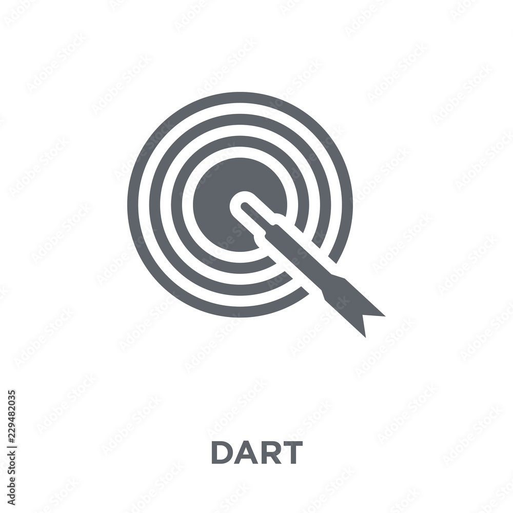 Poster dart icon from arcade collection.