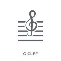 G clef icon from Entertainment collection.