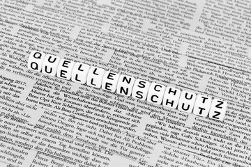 Obraz premium Quellenschutz