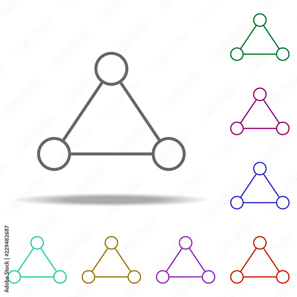 Poster shares sign icon. elements of business in multi color style icons. simple icon for websites, web des