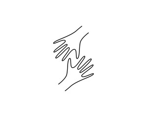 Hand symbol illustration