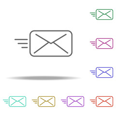 sending letter icon. Elements of business in multi color style icons. Simple icon for websites, web design, mobile app, info graphics