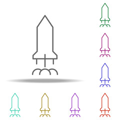 rocket icon. Elements of business in multi color style icons. Simple icon for websites, web design, mobile app, info graphics