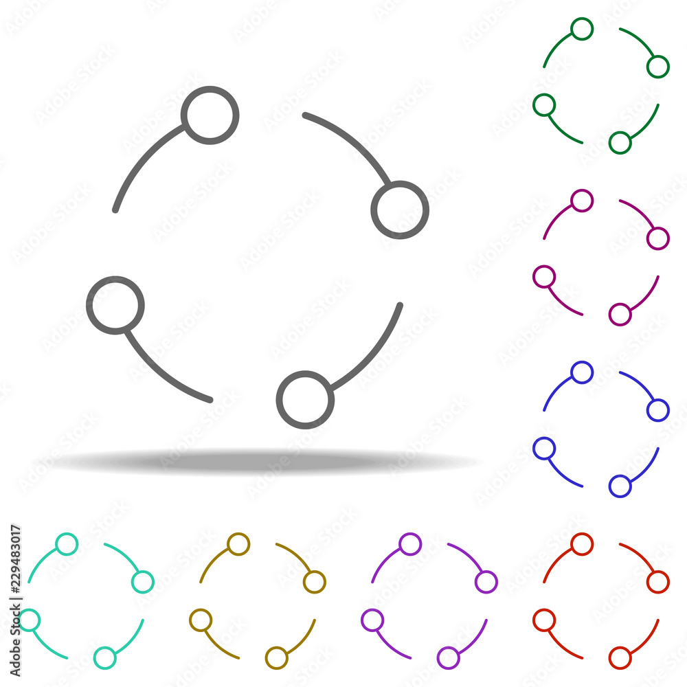 Poster compound icon. elements of business in multi color style icons. simple icon for websites, web design