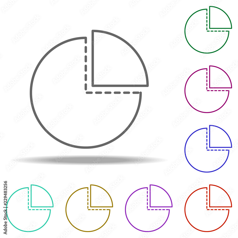Poster given information icon. elements of business in multi color style icons. simple icon for websites, w