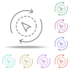 compass icon. Elements of business in multi color style icons. Simple icon for websites, web design, mobile app, info graphics