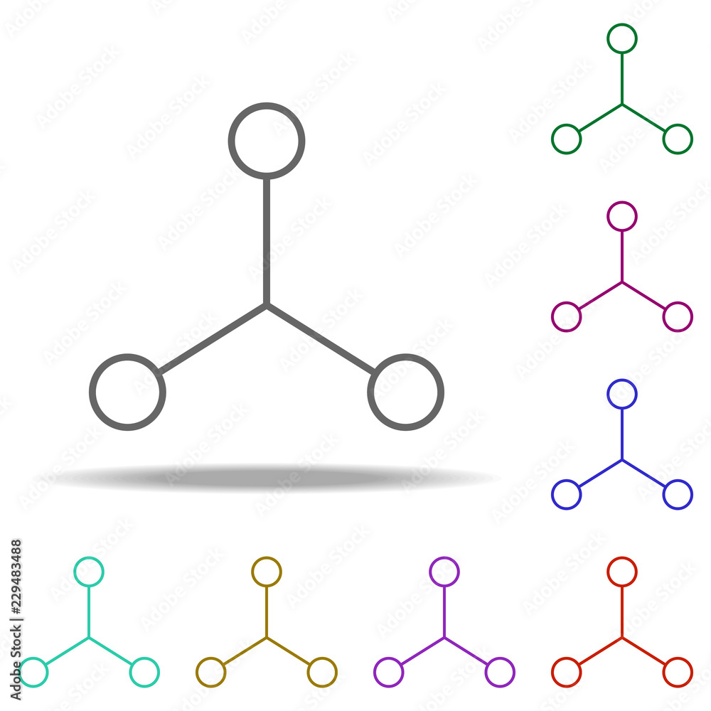 Poster group of employees icon. elements of business in multi color style icons. simple icon for websites, 