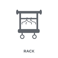 Rack icon from Furniture and household collection.