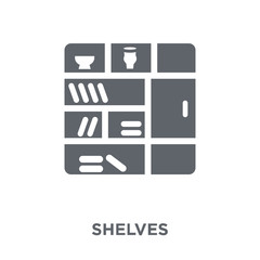 Shelves icon from Furniture and household collection.