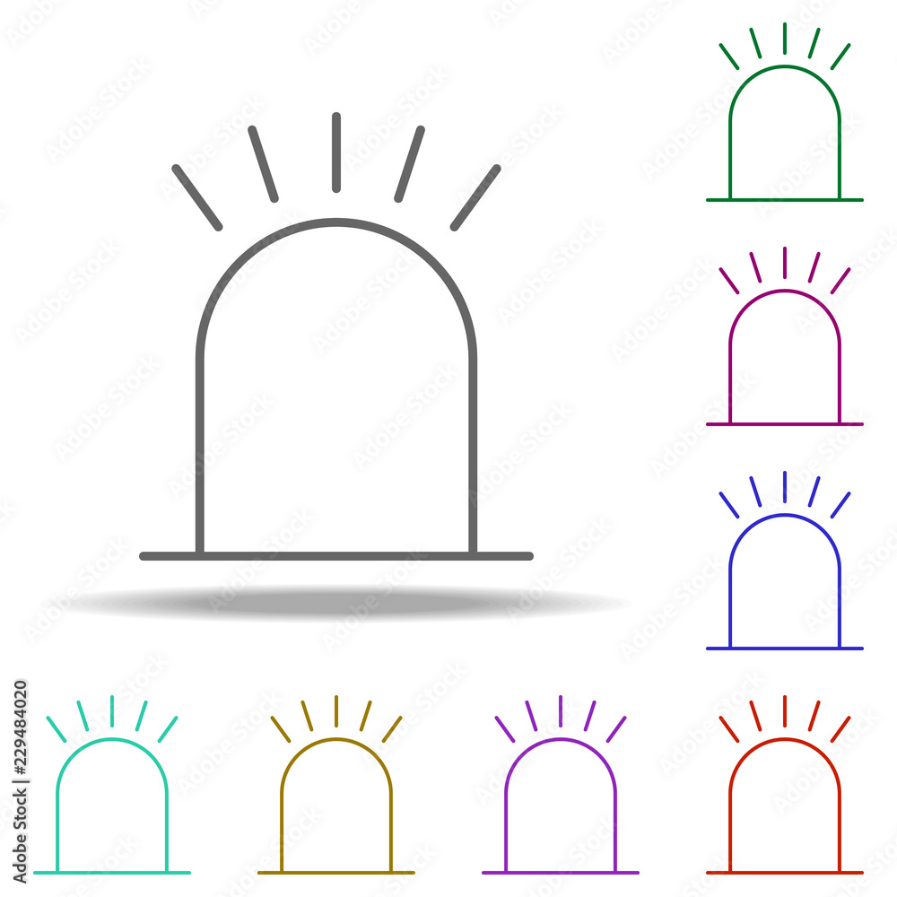 Poster alarm icon. elements of medical in multi color style icons. simple icon for websites, web design, mo