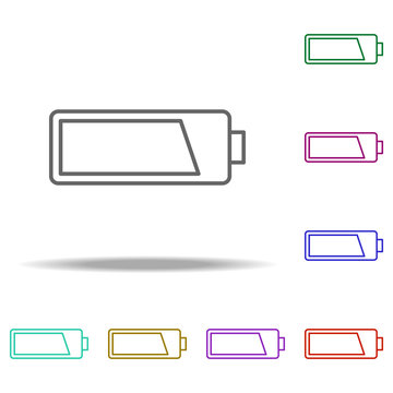 battery icon. Elements of photography in multi color style icons. Simple icon for websites, web design, mobile app, info graphics