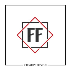 Initial Letter FF Logo Template Design