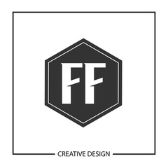 Initial Letter FF Logo Template Design