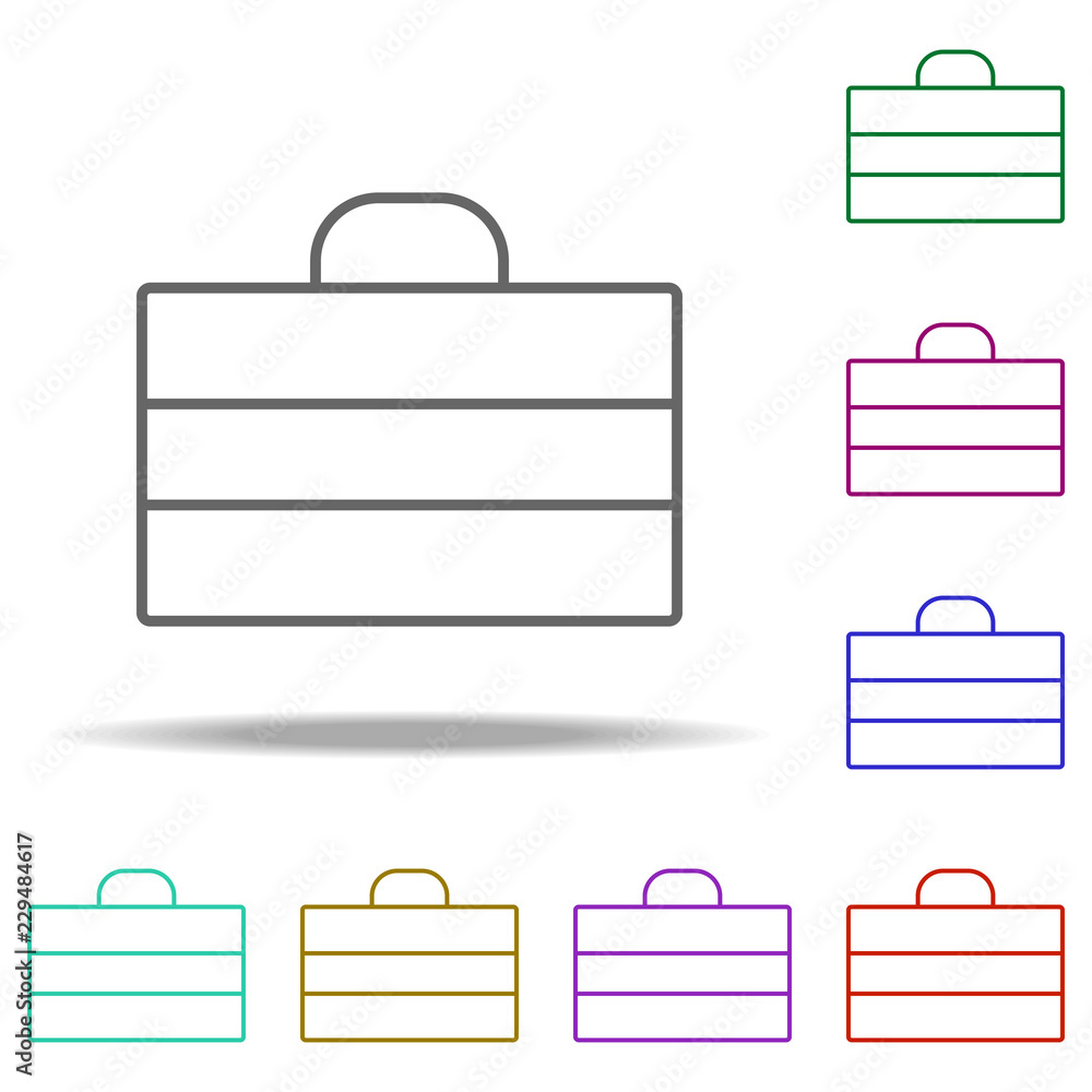 Poster portfolio icon. elements of photography in multi color style icons. simple icon for websites, web de
