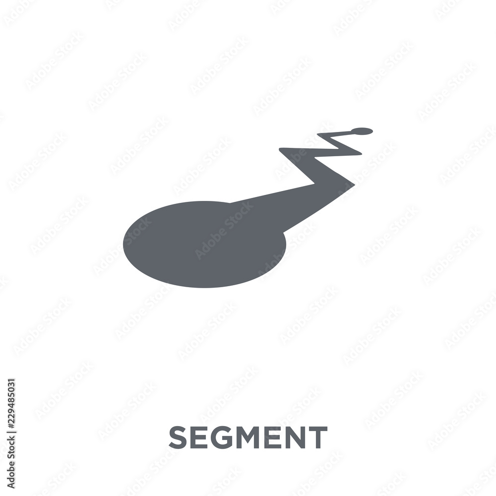 Poster segment icon from geometry collection.