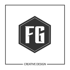 Initial Letter FG Logo Template Design