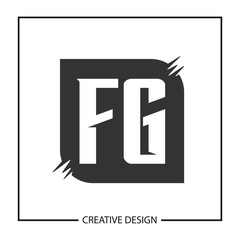 Initial Letter FG Logo Template Design