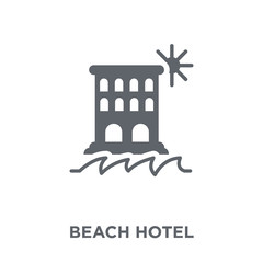 Beach Hotel icon from Hotel collection.