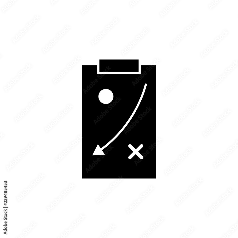 Poster notepad with notes icon. element of business. premium quality graphic design icon. signs and symbols