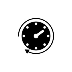 Clock, time icon. Element of business. Premium quality graphic design icon. Signs and symbols collection icon for websites, web design, mobile app