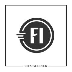 Initial Letter FI Logo Template Design