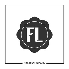 Initial Letter FL Logo Template Design