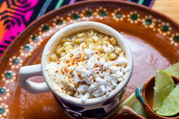 Mexican esquites corn
