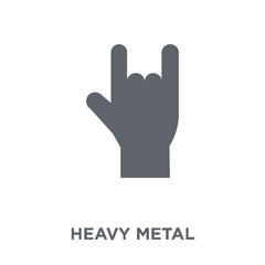 Heavy metal icon from Music collection.