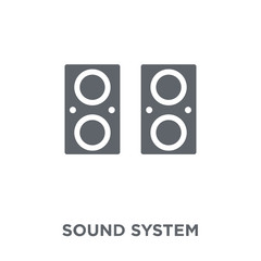 Fototapeta na wymiar Sound system icon from Music collection.