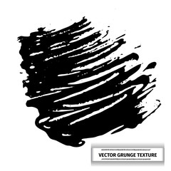Grunge vector texture of spilled sauce or smeared black paint