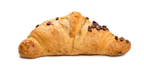 Sweet braided puff pastry isolated or pate feuilletee