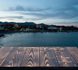 Table Background Outside Seaview